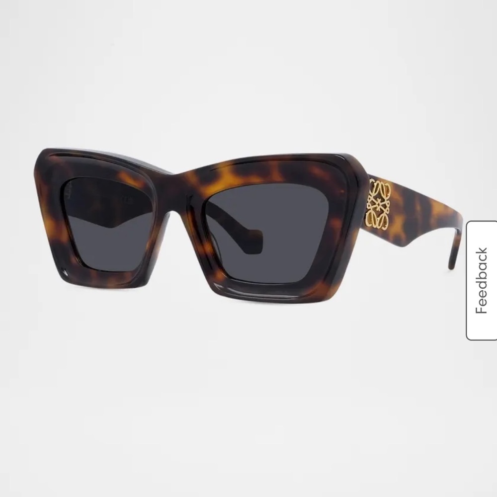 Loewe Cateye Tortoise Sunglasses with anagram